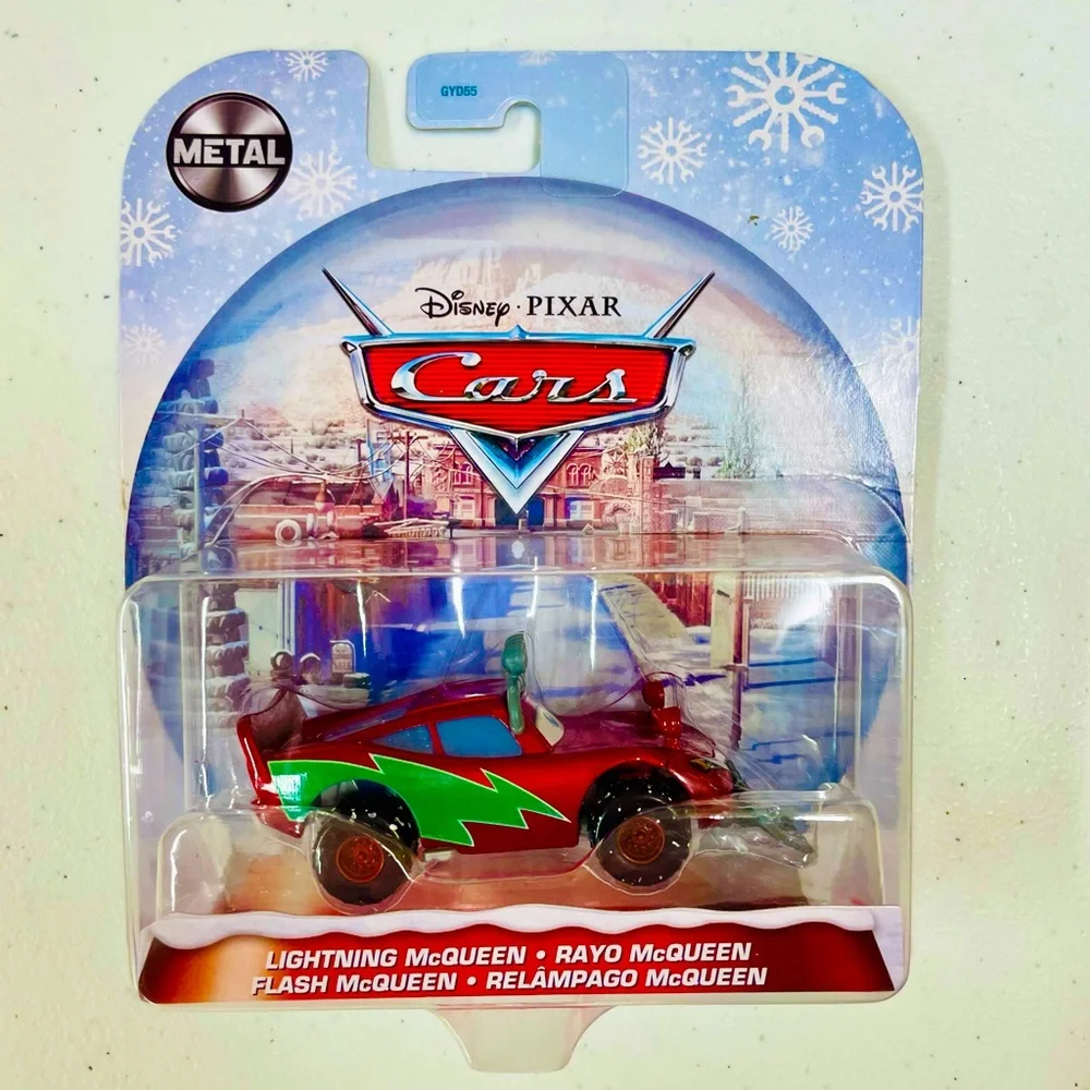 New Disney Pixar Cars Lightning McQueen Mater Christmas Metal Diecast Mattel